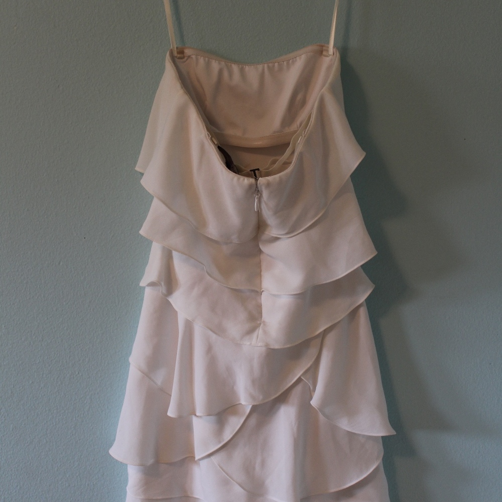BCBGMaxAzria White Ruffle Dress - Picture 2 of 5